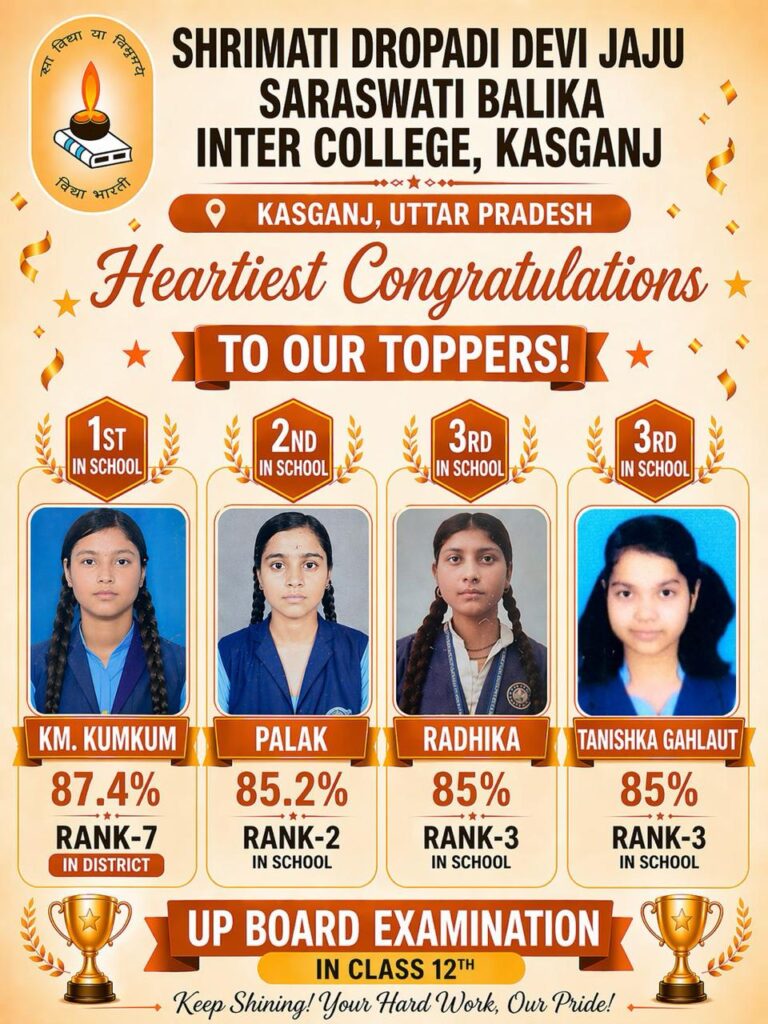 12th topper sddjaju kasganj